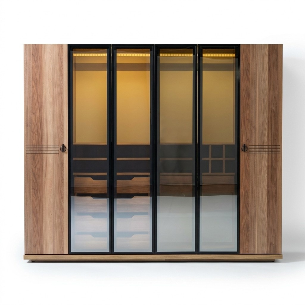 Durchsichtiger Kleiderschrank MÃ¶bel Design Einrichtung Schlafzimmer