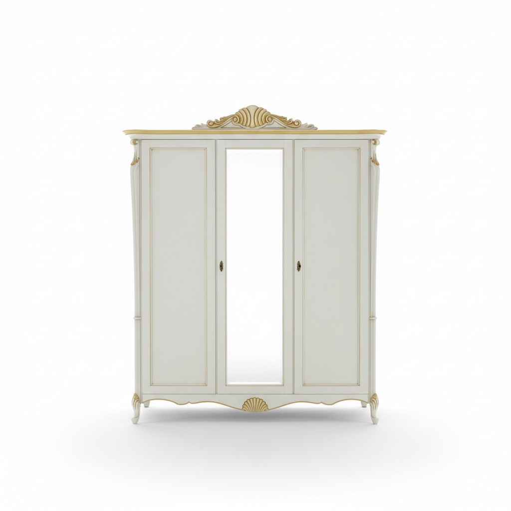 Echtholz Kleiderschrank Italienische Stil MÃ¶bel Schlafzimmer Schrank Echtholz Neu
