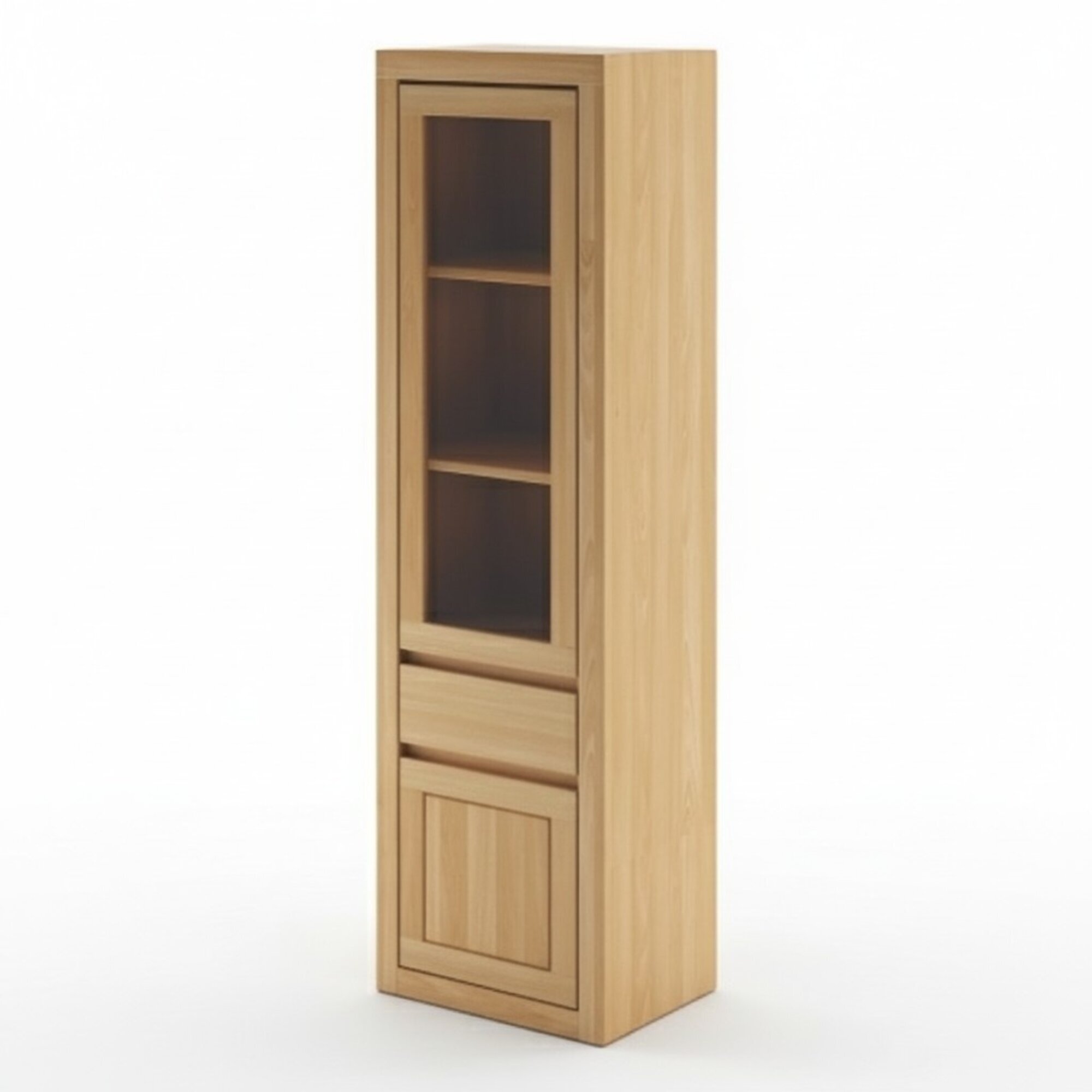 Echtholz Vitrine Hoch Schrank Glas Vitrinen Massive MÃ¶bel Echt Holz SchrÃ¤nke Neu