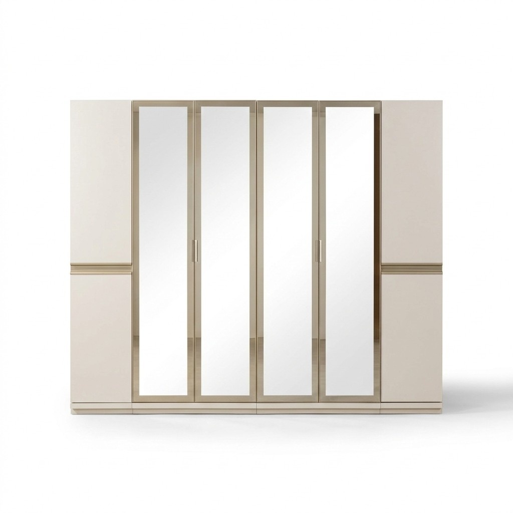 Eckkleiderschrank modern getÃ¶ntes Glas Schlafzimmer groÃ Design