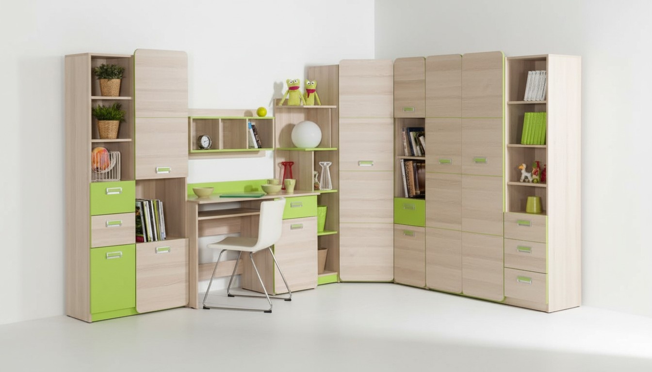 Eckschrank Kleiderschrank Schlafzimmer SchrÃ¤nke Schrank jvmoebel Kinder