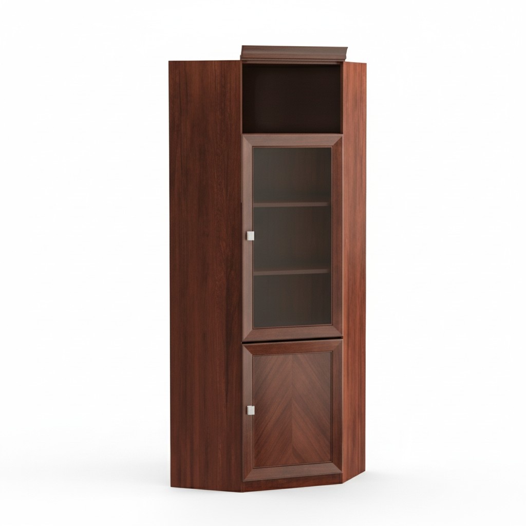 Eckschrank Schrank Holzschrank BÃ¼cherschrank Schrankkommode Braun BÃ¼ro