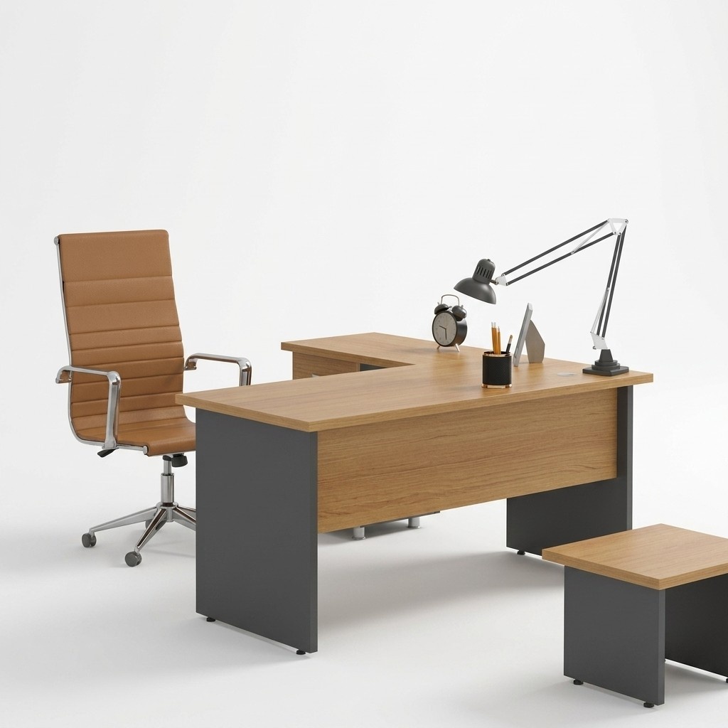 Eckschreibtisch Arbeitszimmer Design BÃ¼romÃ¶bel Holz Tisch Office