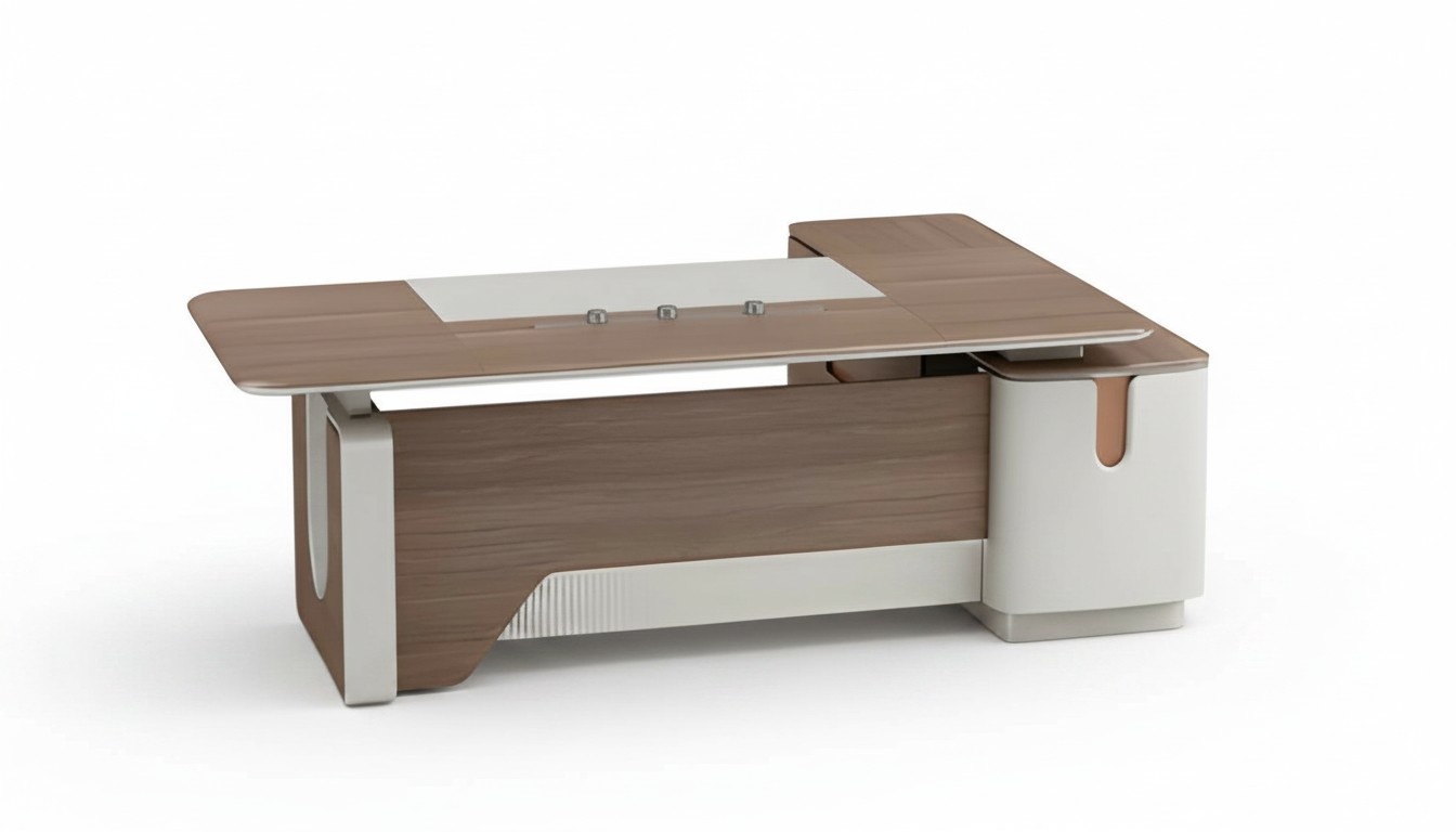 Eckschreibtisch BÃ¼ro modern Holz Arbeitszimmer futuristisch Office