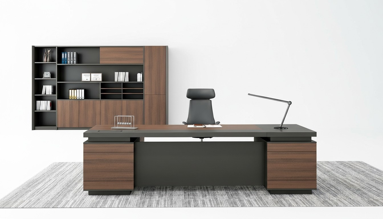 Eckschreibtisch Kabelkanal Home Office Tisch groÃ Chef Tische Schreibtisch