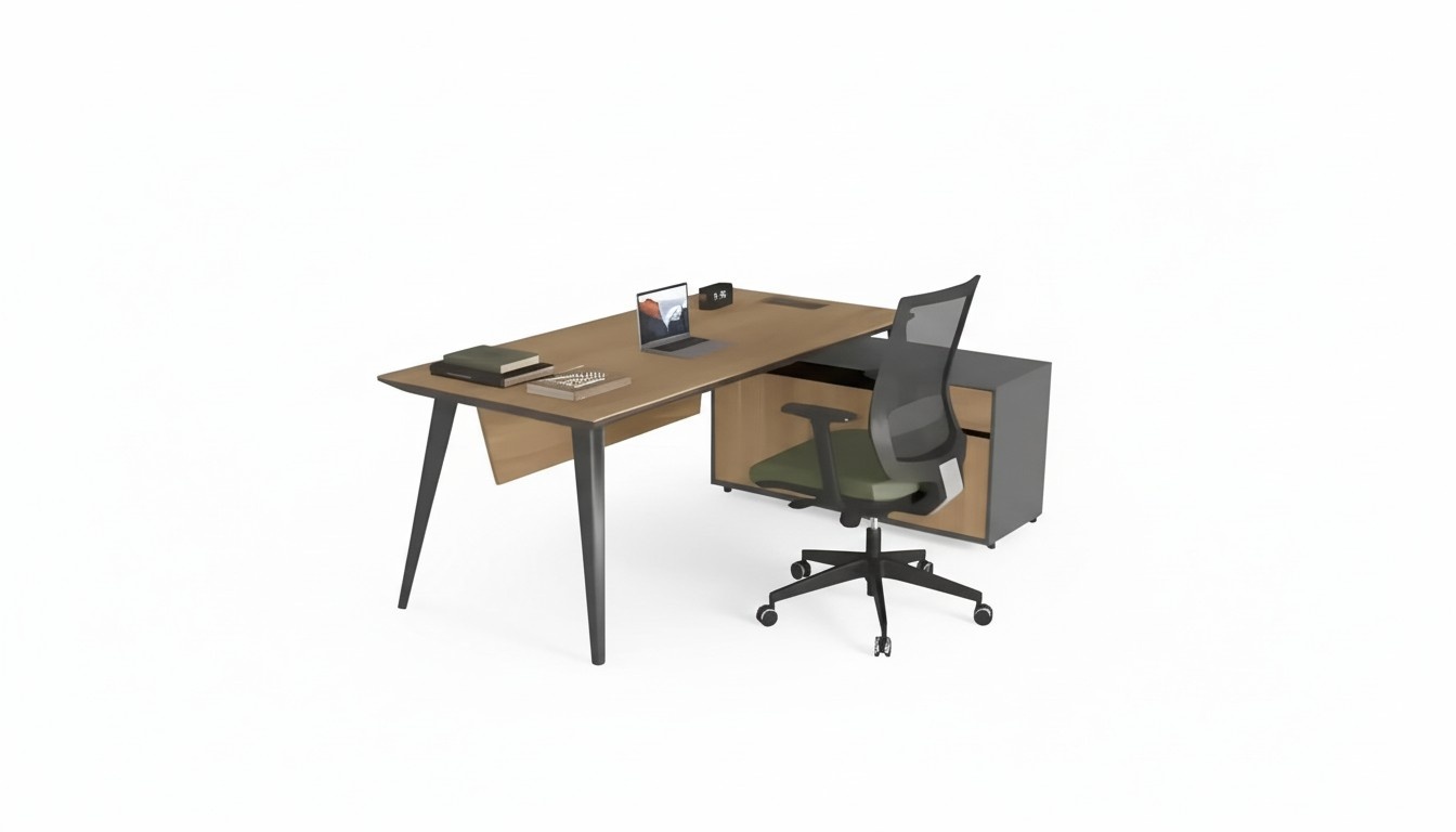 Eckschreibtisch Office Tisch groÃ Chef Tische Schreibtisch MÃ¶bel Braun