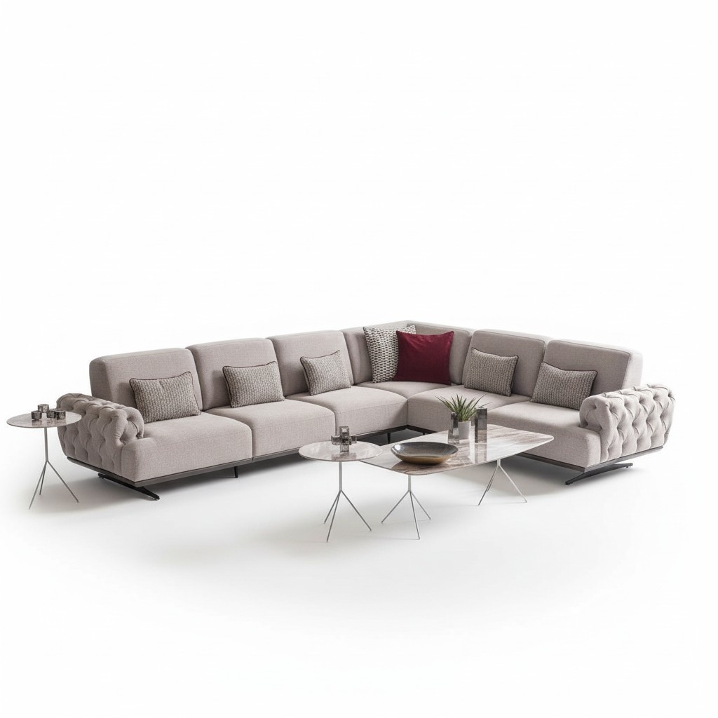 Ecksofa 2x Couchtisch Ecke Garnitur Tisch Wohnlandschaft L Form MÃ¶bel