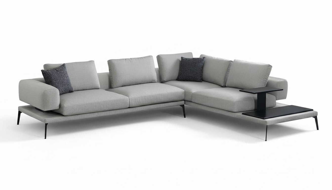 Ecksofa fÃ¼r das Wohnzimmer PrÃ¤gnantes Design, maximale GemÃ¼tlichkeit