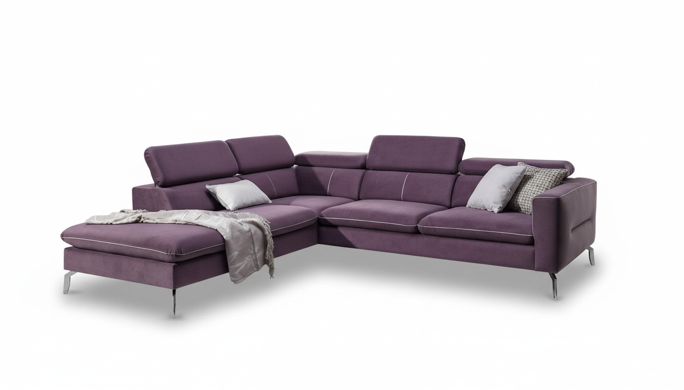Ecksofa L-Form Sofa Wohnlandschaft Garnitur Polster Couch Design Modern