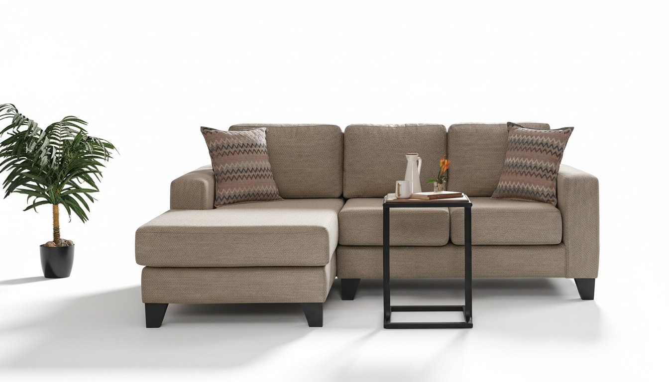 Ecksofa L-Form Textil Eckcouch Sofa Polster Premium Couch MÃ¶bel