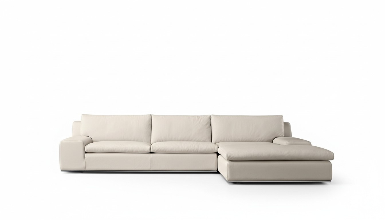 Ecksofa Wohnzimmer Schlaf Sofa Couchen Couch WeiÃ L Form Leder MÃ¶bel PRIANERA
