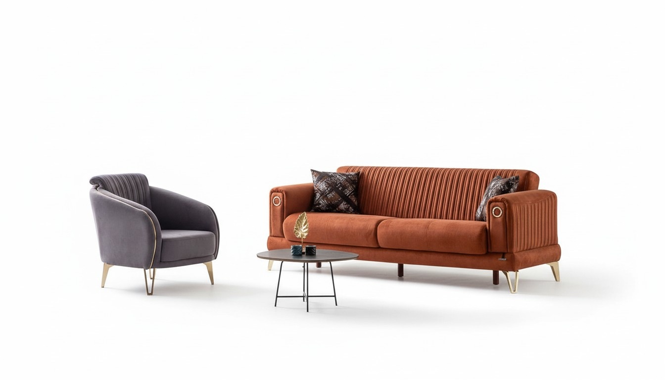 Elegante Sofagarnitur 3+1 Sitzer fÃ¼r modernen Komfort und stilvolles Wohnen