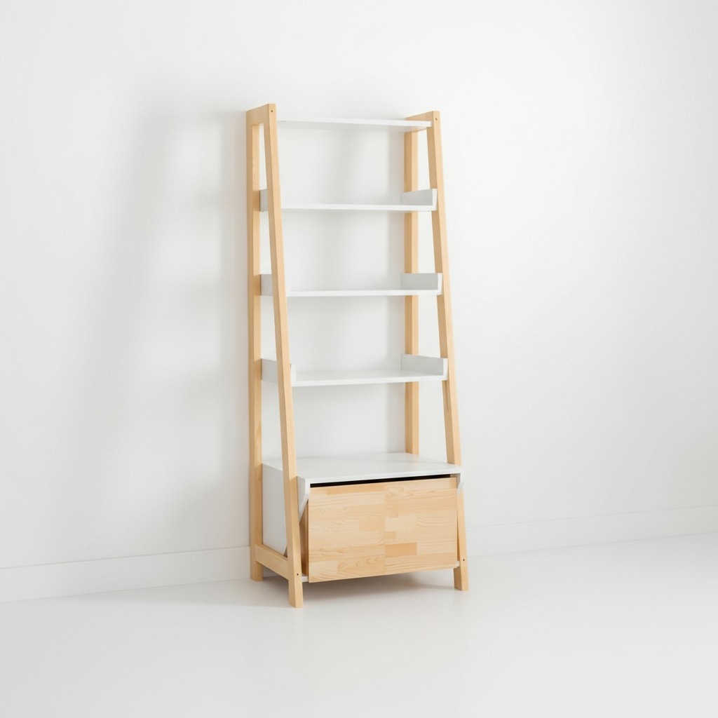Eleganter BÃ¼cherregal Moderne Arbeitszimmer MÃ¶bel Holzgestell Regale