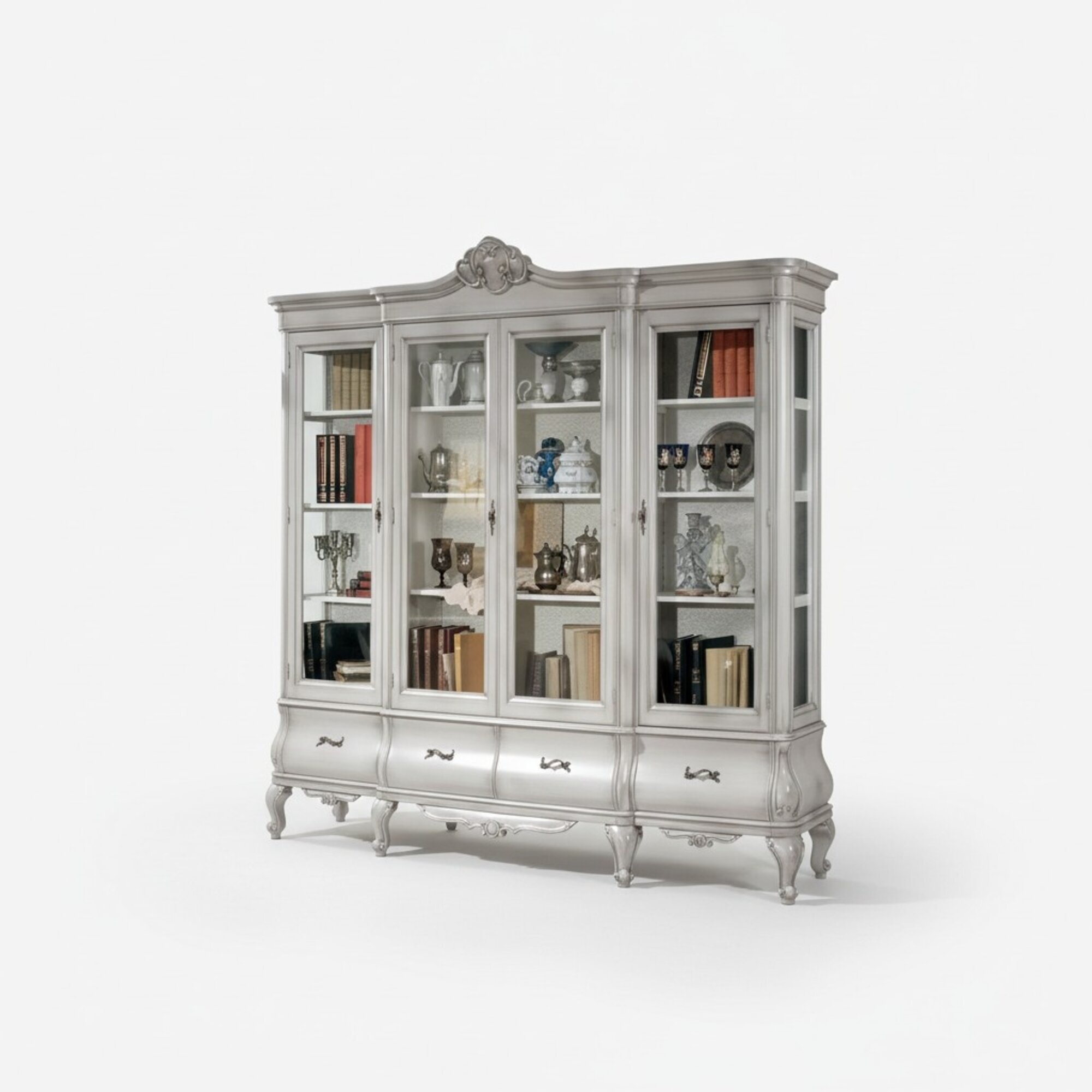 Elegantes BÃ¼cherregal im Arbeitszimmer Schrank Bestellung Regal SchrÃ¤nke