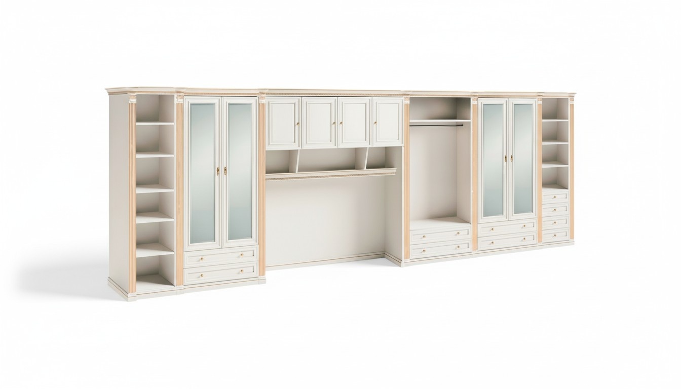 Elfenbein Schlafzimmerschrank Designer EckschrÃ¤nke Edler Kleiderschrank