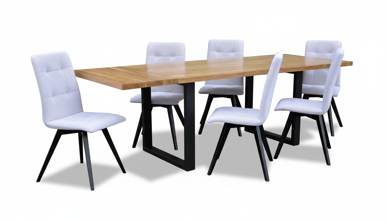 Ess Zimmer Holz Tisch Design Wohn Set Garnitur Set Klassische MÃ¶bel 7 tlg. Neu