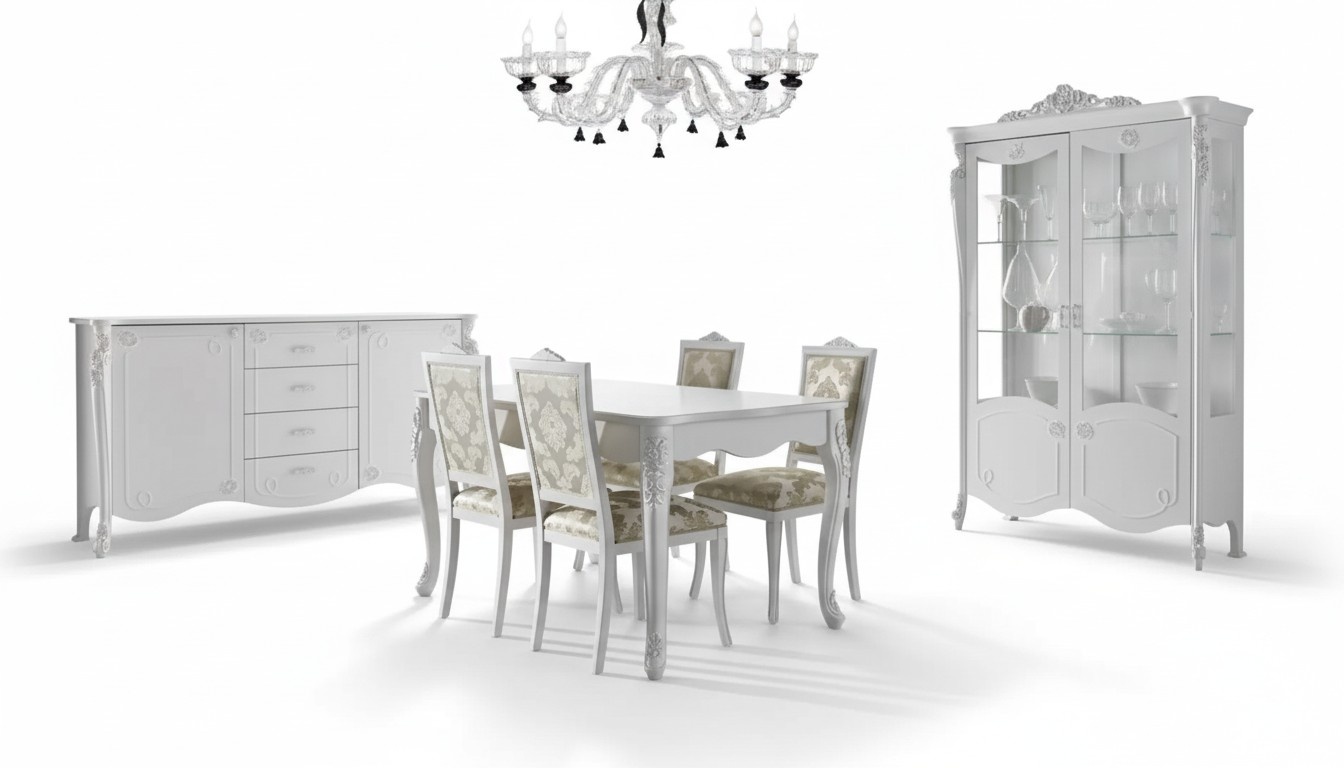 Esstisch 4x StÃ¼hle Stuhl Esszimmer Essgruppe Modern Sideboard Garnitur