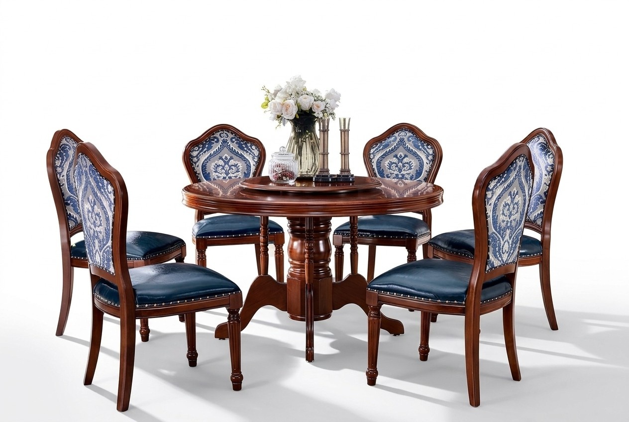 Esstisch + 6x StÃ¼hle Esszimmer Set Essgruppe Tisch MÃ¶bel Design 7tlg