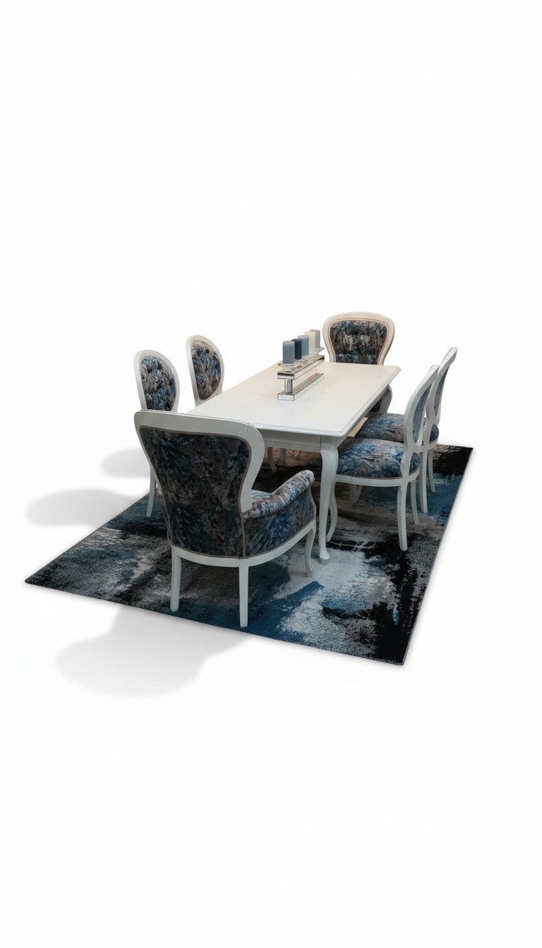 Esstisch designer Sitz LehnstÃ¼hle Stuhl Garnitur Tisch + 6 StÃ¼hle Set