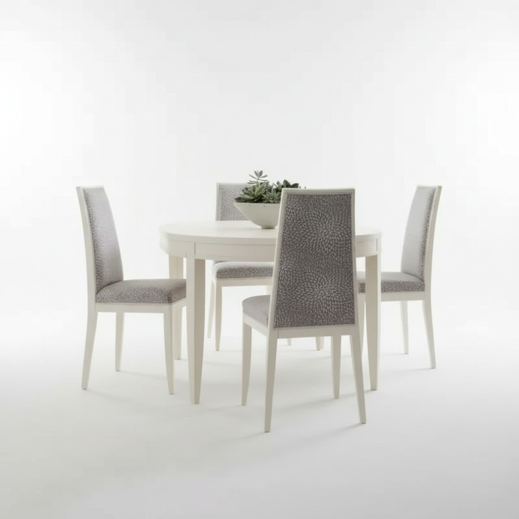 Esstisch Garnitur Gruppe Esszimmer Tisch Set 4x StÃ¼hle Holz 5tlg Beige