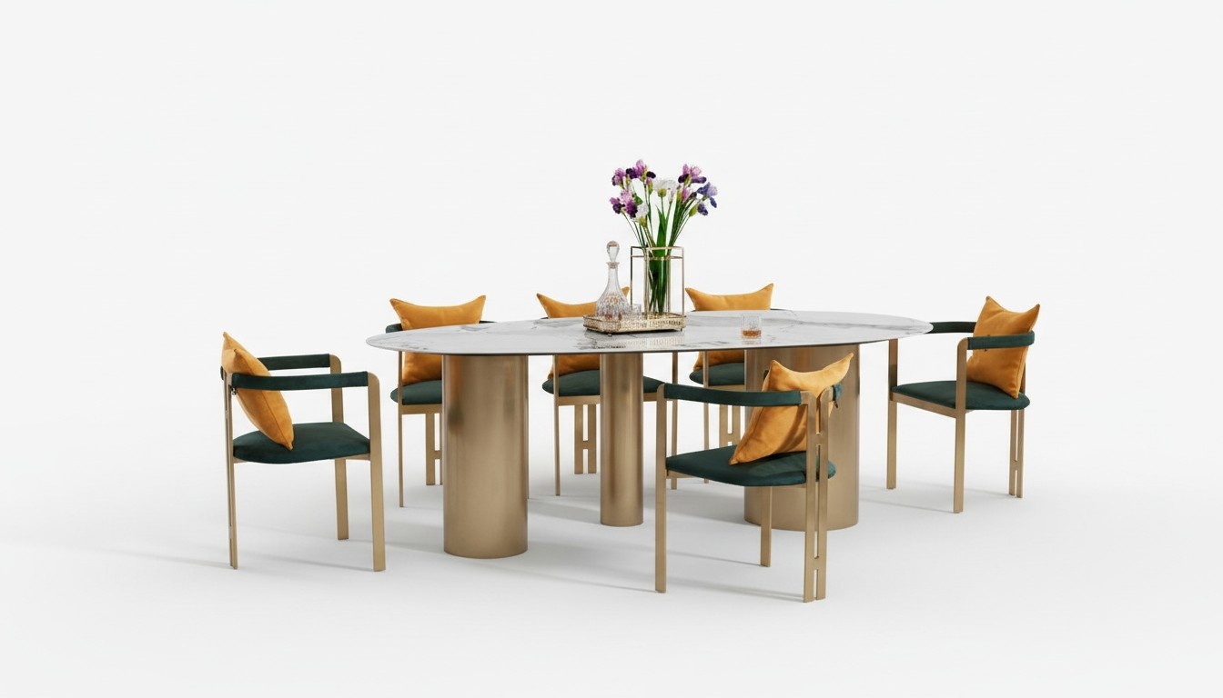 Esstisch Gruppe Essgarnitur Tisch 4x Lehn StÃ¼hle MÃ¶bel Esszimmer Tische