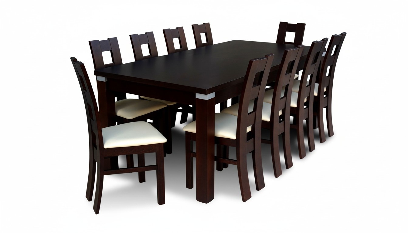 Esstisch Tisch + 10x StÃ¼hle Gruppe Esszimmer Wohnzimmer Garnitur 11tlg Set MÃ¶bel