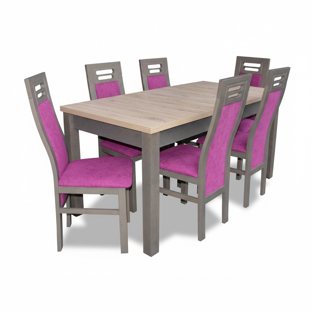 Esstisch Tisch Holz Esszimmer Garnitur 6x Stuhl Set StÃ¼hle Moderne MÃ¶bel Gruppen