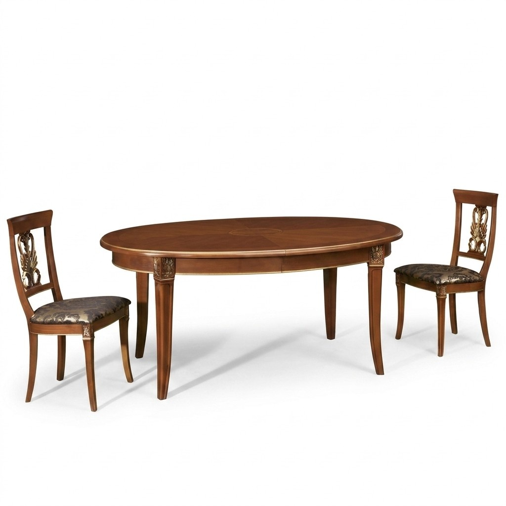 Esstisch Tisch Holz Luxus Tische Barock Rokoko Esszimmer Antik Stil Italy MÃ¶bel
