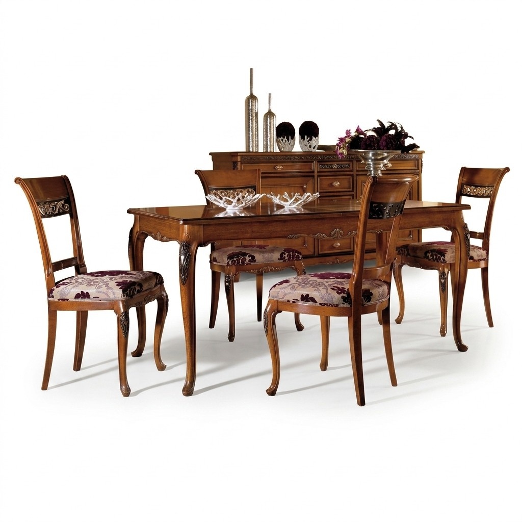 Esstisch Tisch MÃ¶bel 4x StÃ¼hle Set 5tlg. Gruppe Design Esszimmer Garnitur