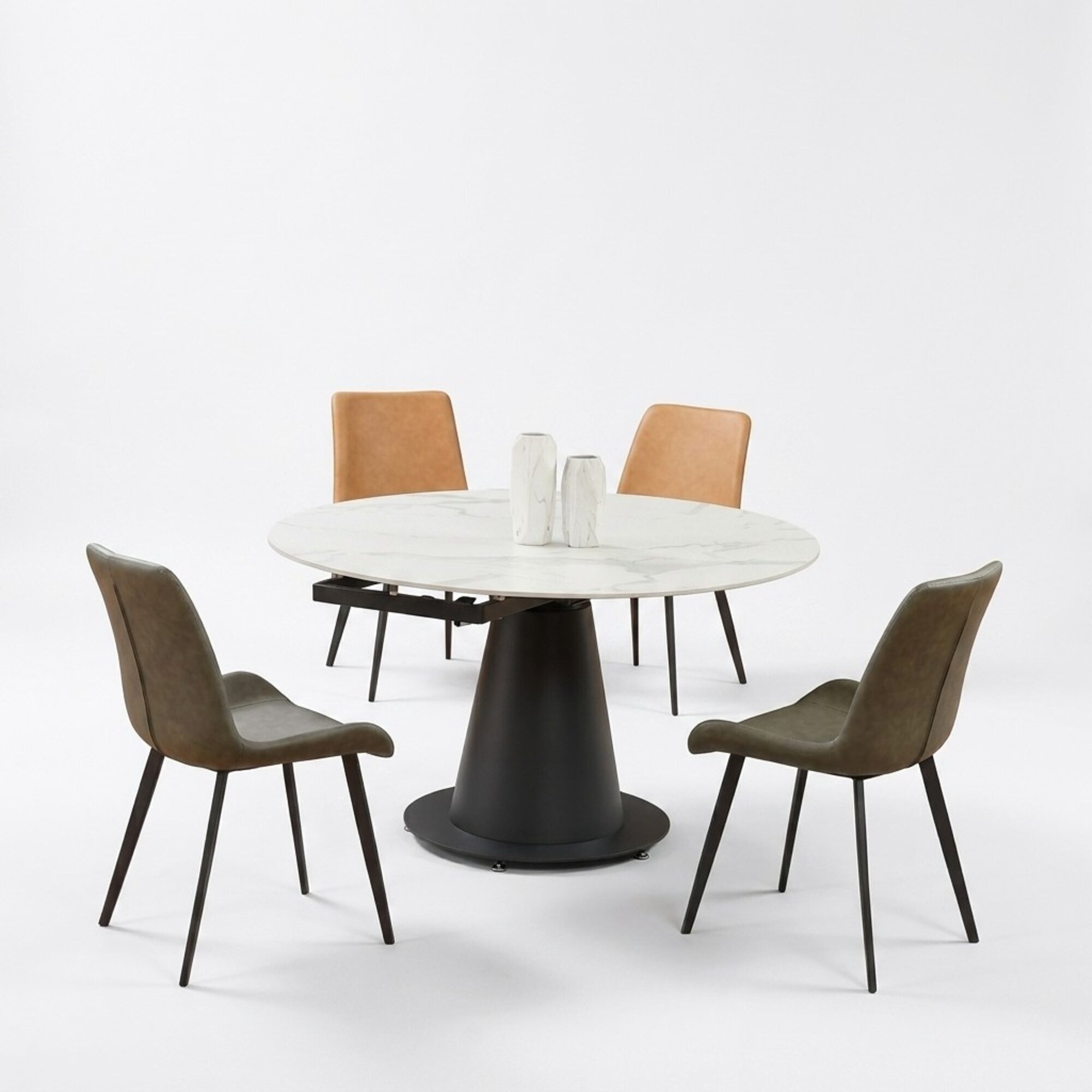Esszimmer Design MÃ¶bel Stuhlgruppe Tisch 4 Lehn StÃ¼hle Set Garnitur Neu