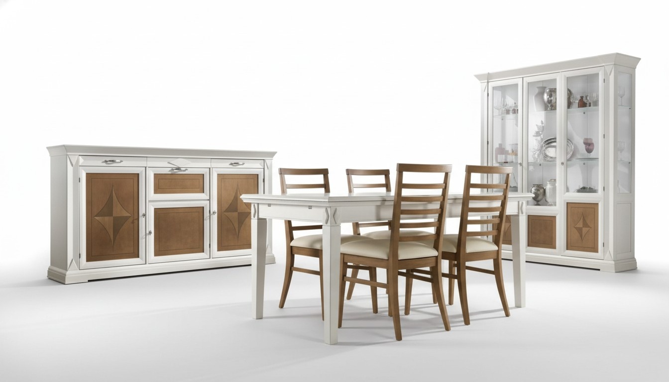 Esszimmer Esstisch 4x StÃ¼hle Garnitur Tisch Gruppe 7tlg. Set Klassische