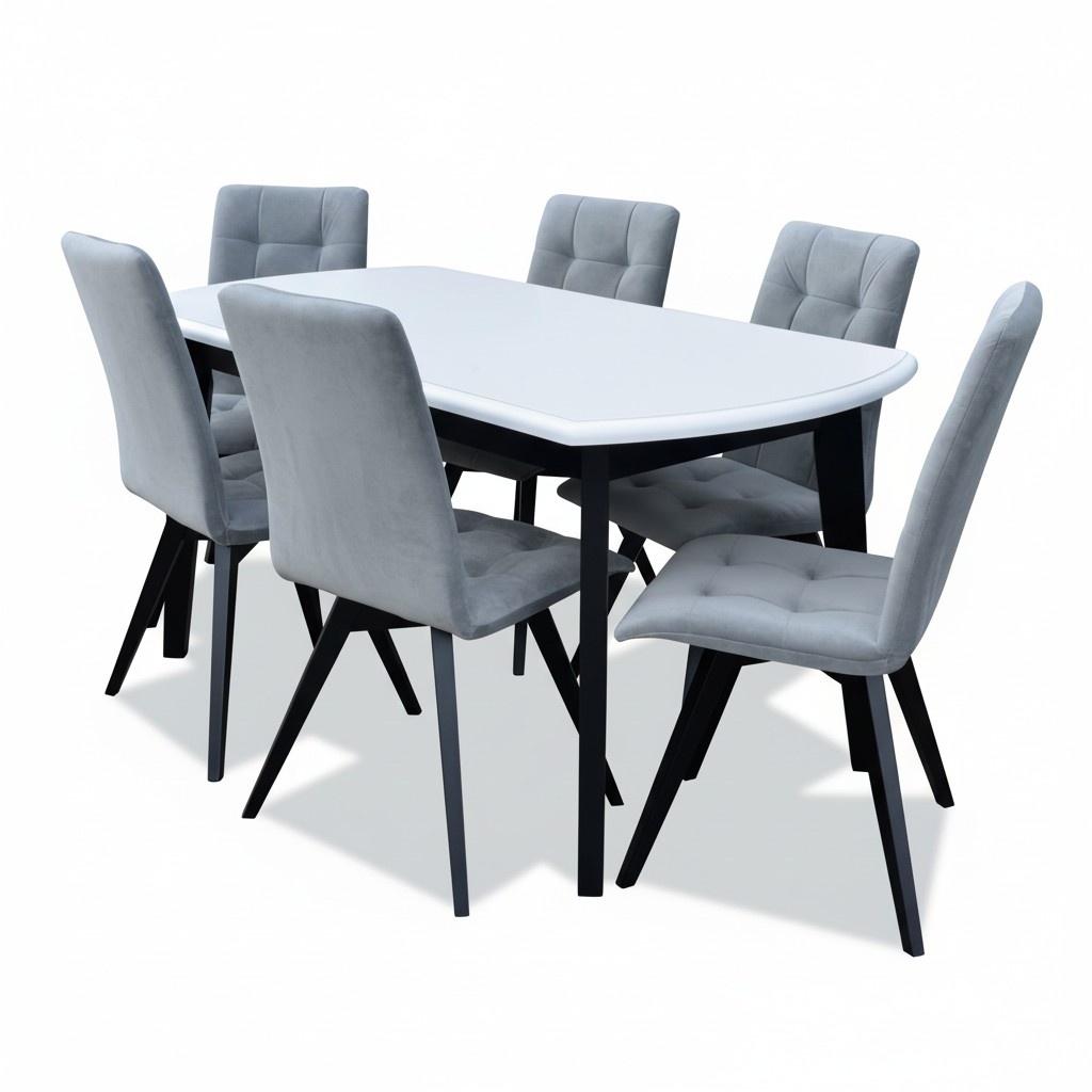 Esszimmer Garnitur Set Klassische Tisch 6x StÃ¼hle Luxus Tische 7tlg Komplett Neu