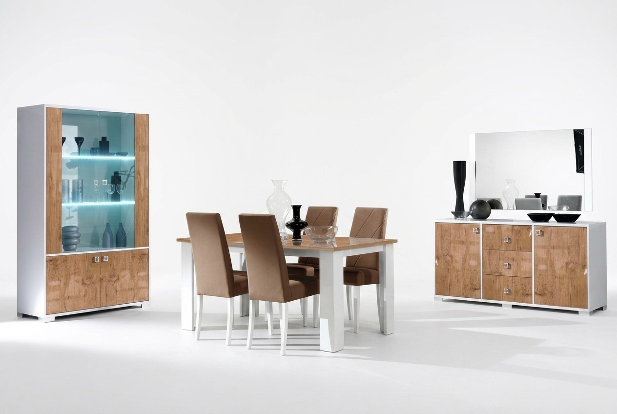 Esszimmer Garnitur Set Rtv Tisch 4x StÃ¼hle Vitrine 7tlg Komplett Luxus MÃ¶bel Neu