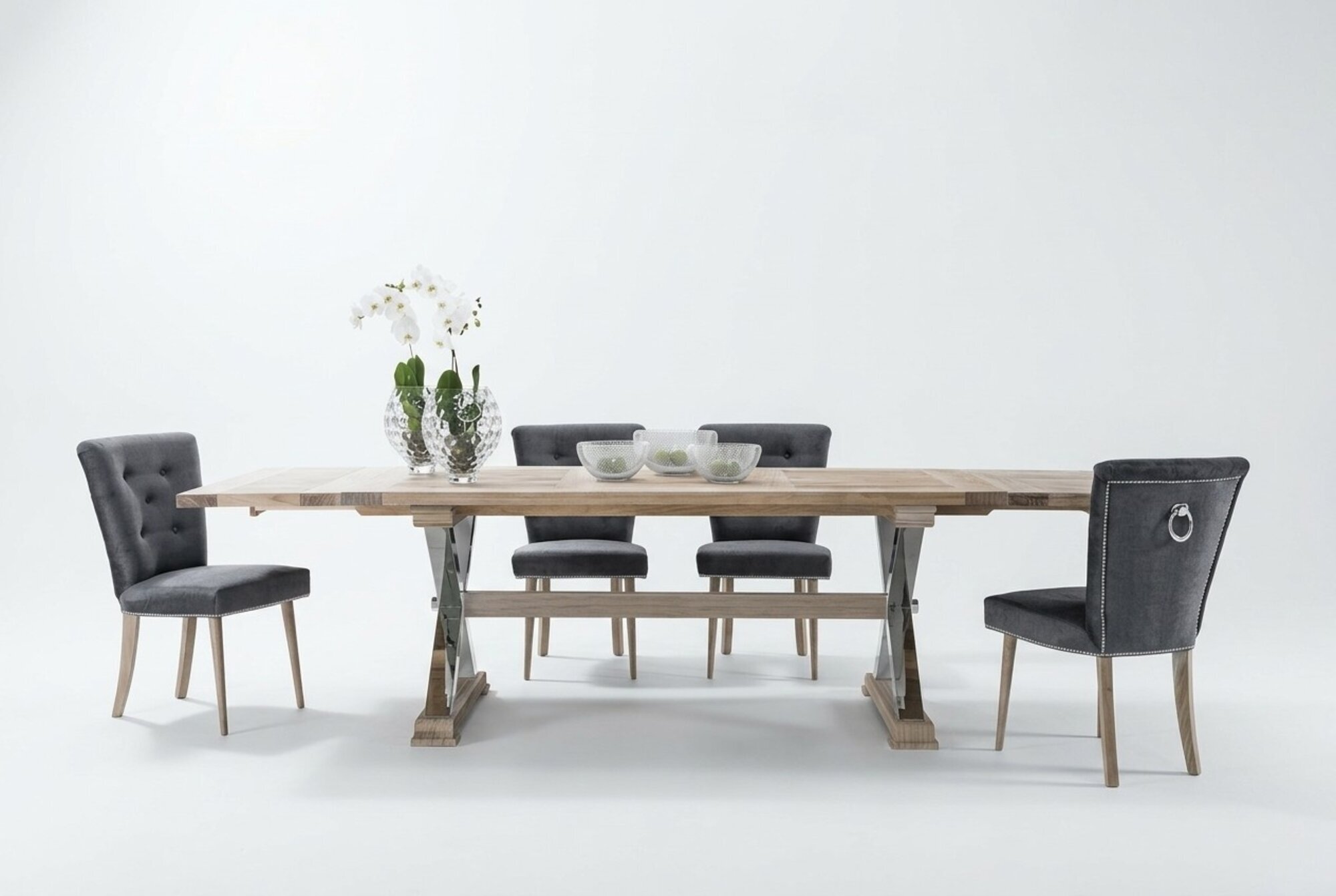 Esszimmer Holz Tische Essgruppe Set Stuhl Gruppe Neu Tisch 4 Design