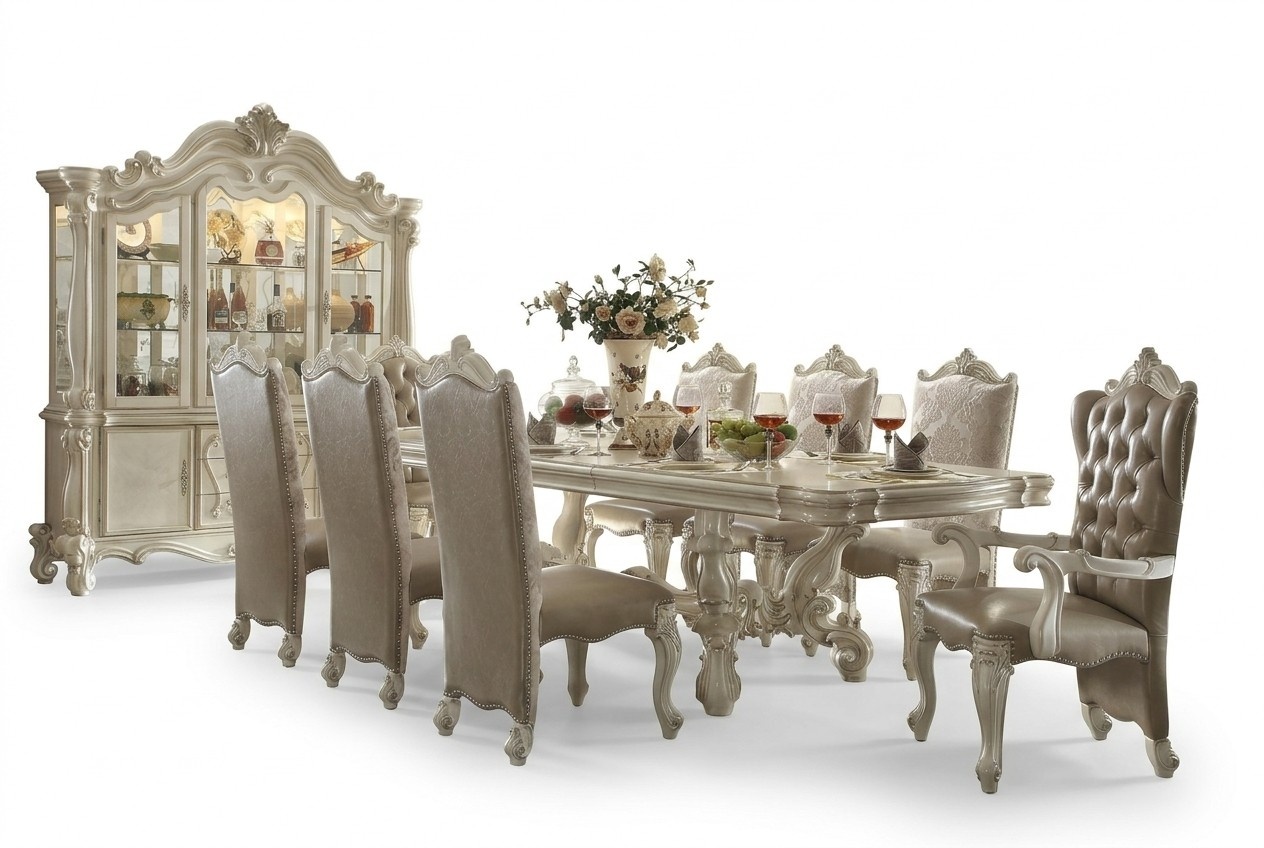 Esszimmer Set Barock Rokoko Tisch 8x StÃ¼hle Buffet Spiegel Kommode