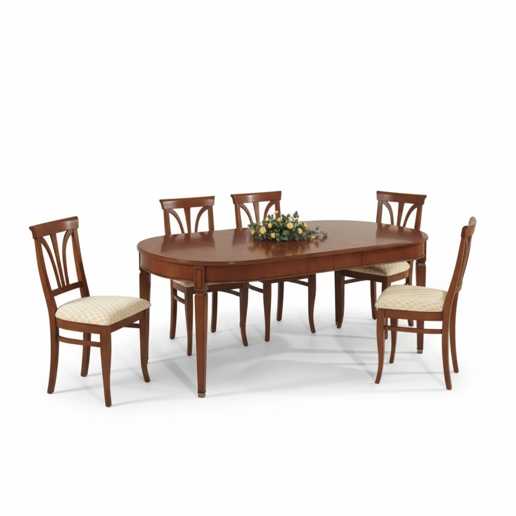 Esszimmer Set Ess Gruppe Holz Tisch 7tlg Komplett Set Esstisch 6x StÃ¼hle