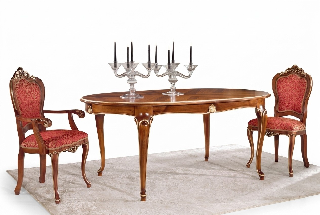 Esszimmer Set Essgruppe Klassischer Echt Holz 3tlg Set Stuhl Garnitur 2x StÃ¼hle