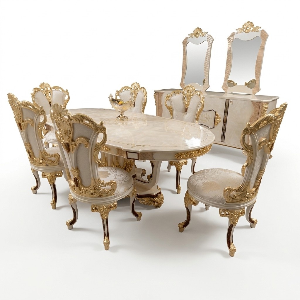 Esszimmer Luxus Set Stuhl 6x Essgruppe Garnitur LehnstÃ¼hle Anrichte