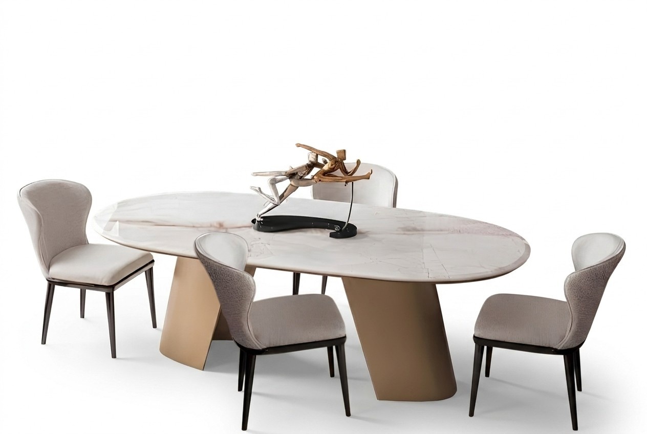 Esszimmer-Set mit stilvollem Esstisch und 6 komfortablen StÃ¼hlen