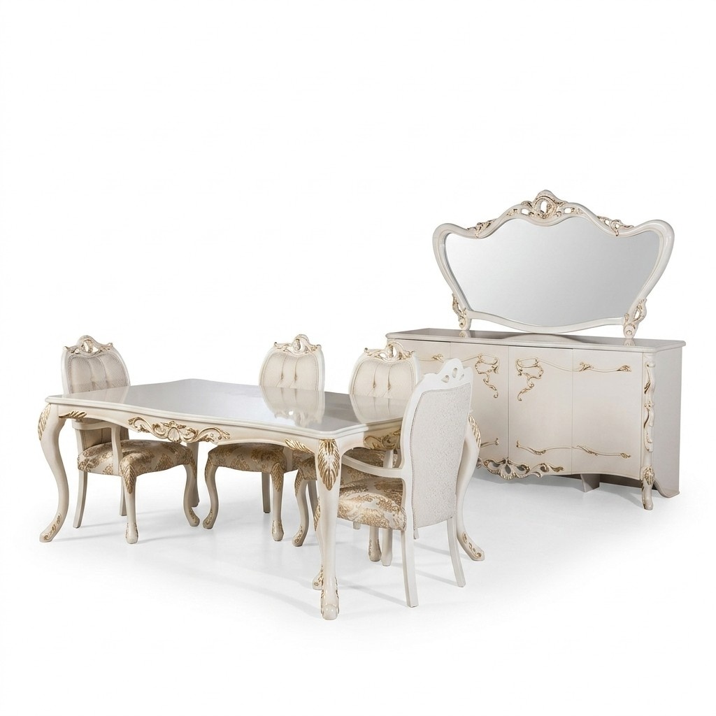 Esszimmer Set Tisch + 4 StÃ¼hle Esszimmerstuhl Sets Tische Gruppe Garnitur 5 tlg.