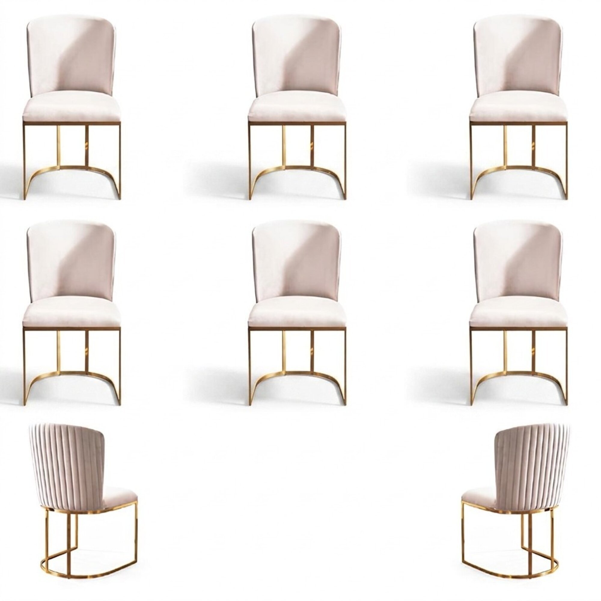 Esszimmerstuhl Designer StÃ¼hle Neu Set 6x Stoff Massivholz Stuhl