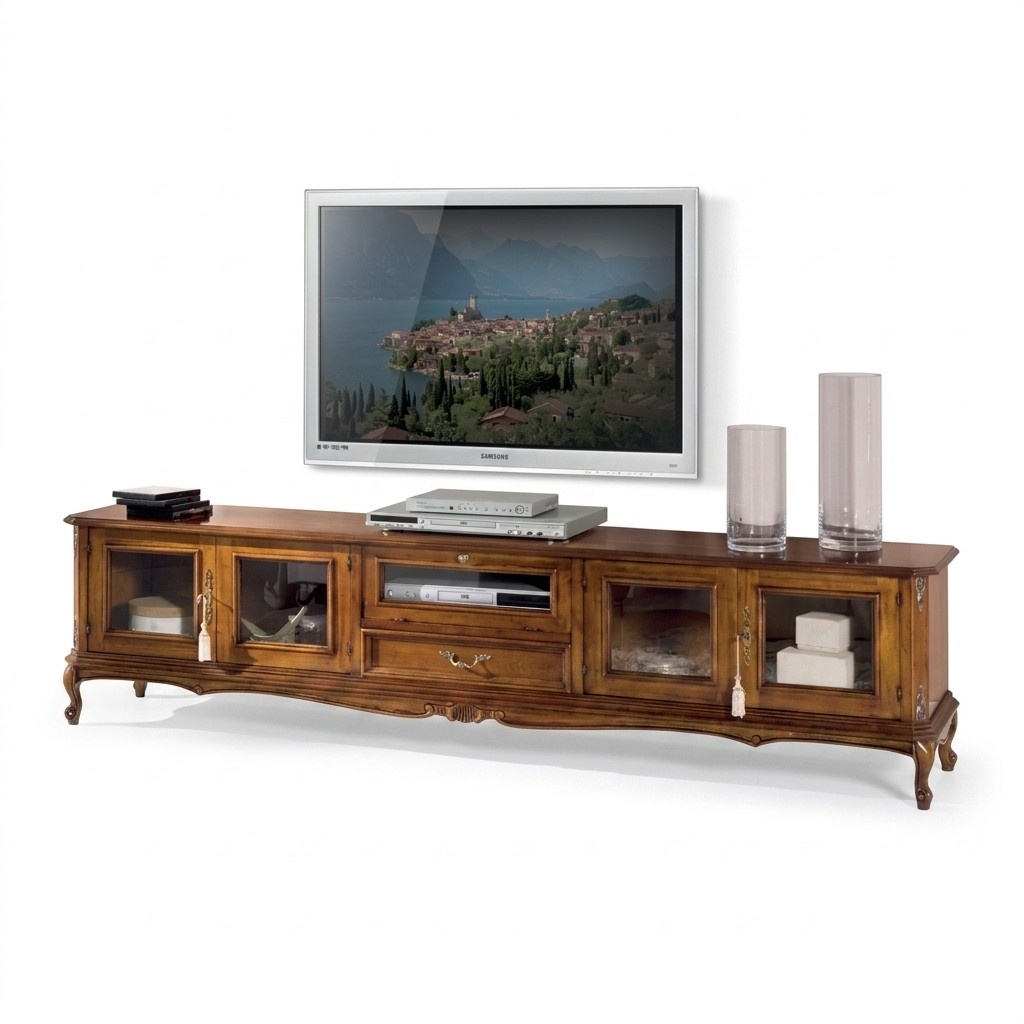 Exklusive MÃ¶bel Klassischer Stil Holz luxuriÃ¶s TV-StÃ¤nder Lowboard