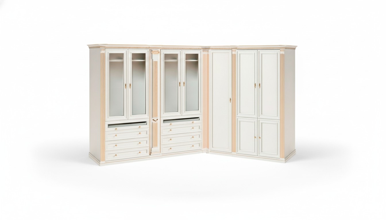 Exklusiver WeiÃer Kleiderschrank Massivholz SchrÃ¤nke Robuste VerstaumÃ¶bel