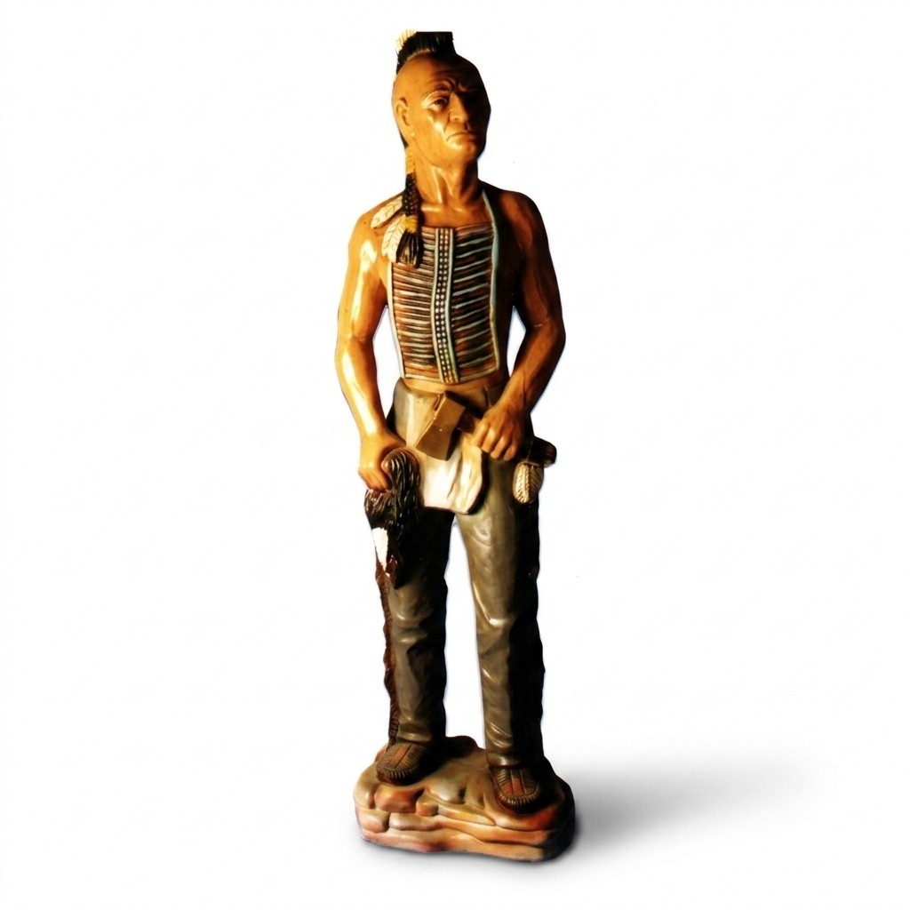 Figur Indianer USA Wild West Statue Skulptur Figuren Skulpturen
