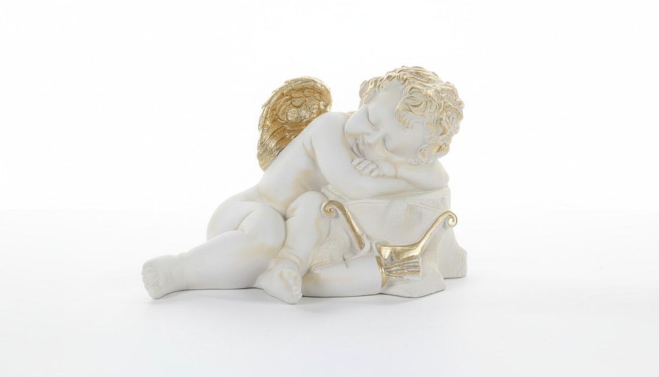 Figur Skulptur Engel Skulpturen Figuren Amor 24cm Design Statuen Statue