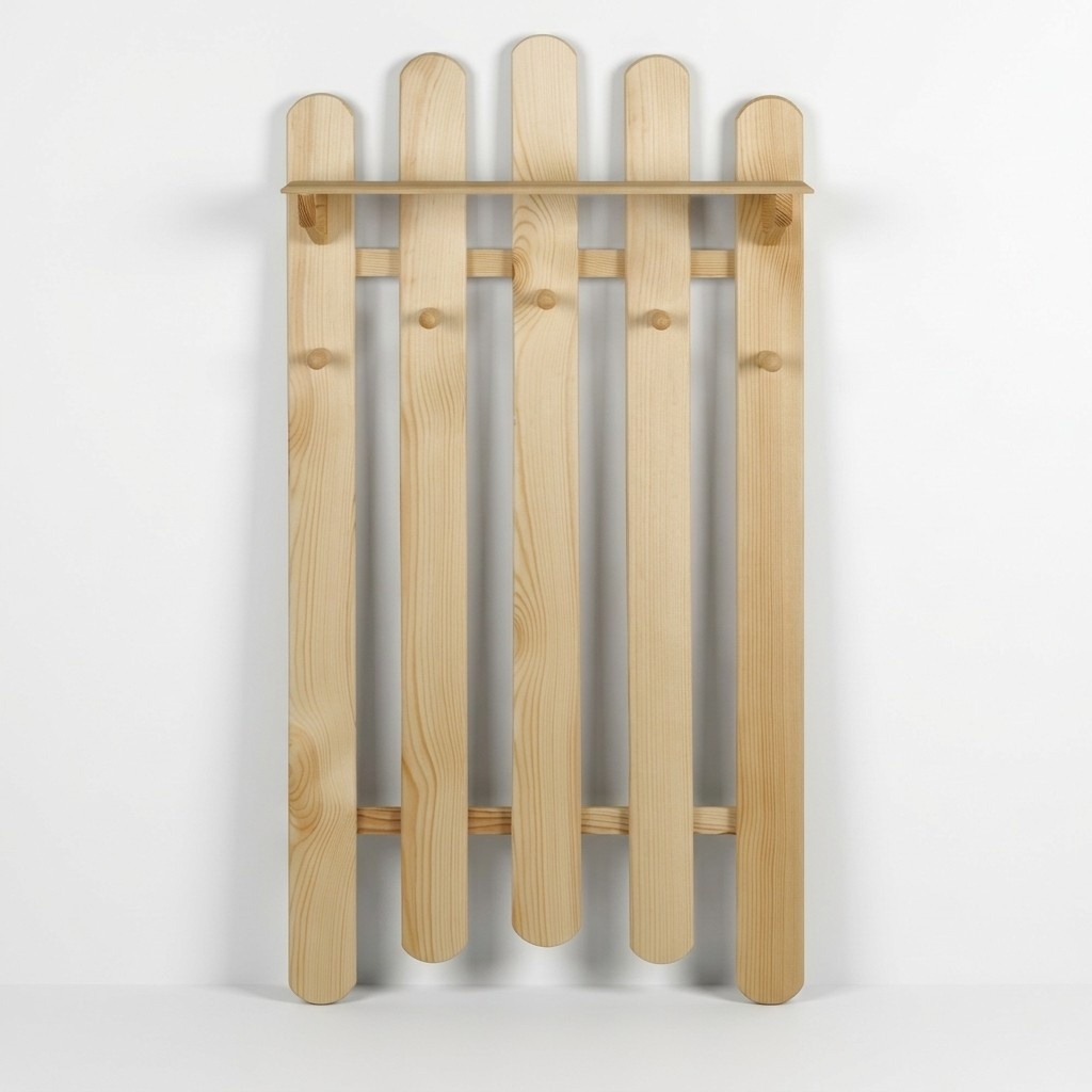 Garderobenpaneel Wandgarderobe Garderobe Garderobenleiste Kiefer Holz Handarbeit