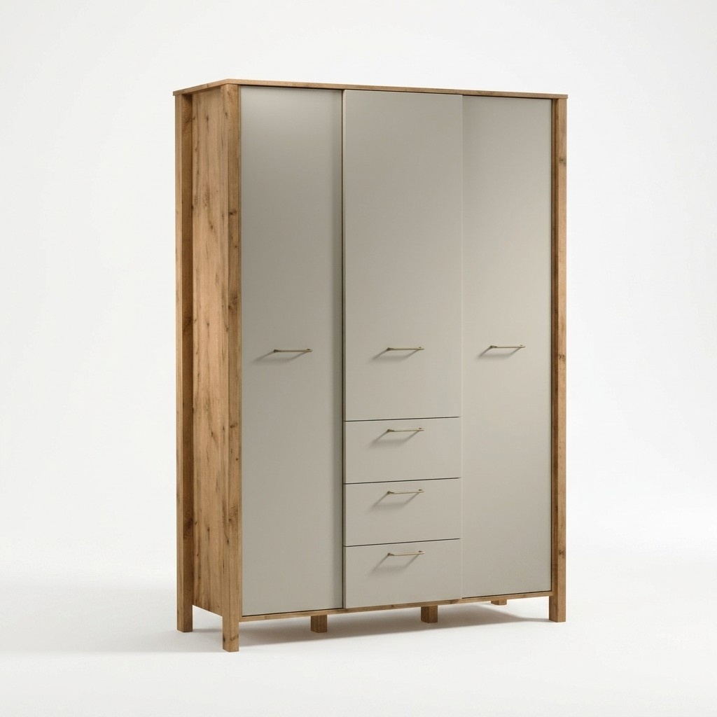 Garderobenschrank Kleiderschrank Kleiderstangen AblageflÃ¤chen Schubladen