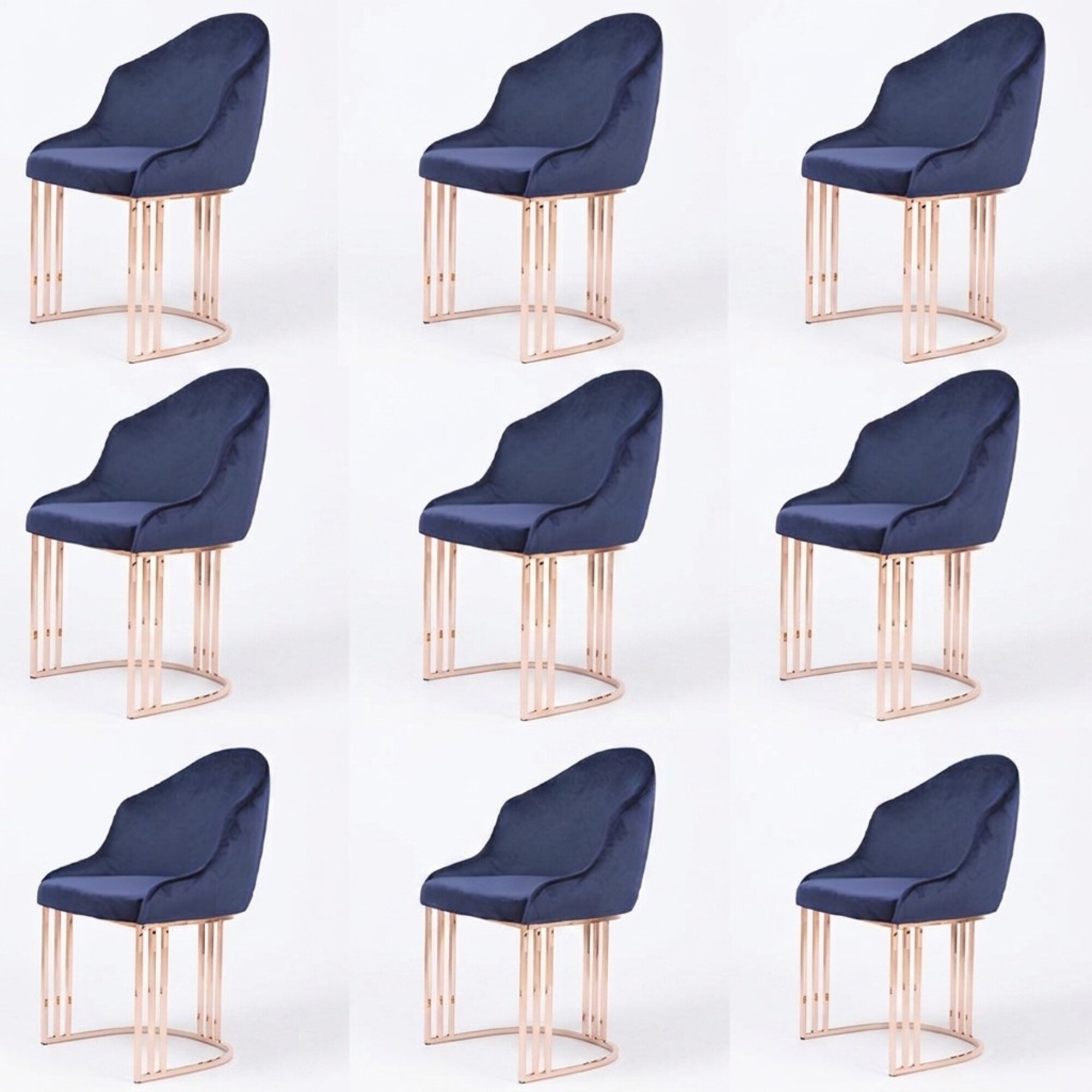 Garnitur Sessel Lounge KÃ¼che 8x Design Polster Sitz StÃ¼hle Stuhl Set