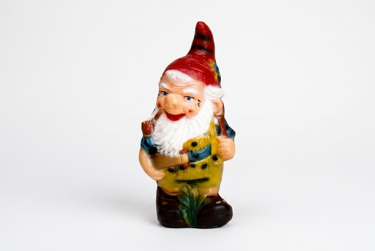 Garten Zwerg Holzfäller Figur Statue Skulptur Figuren Skulpturen Deko