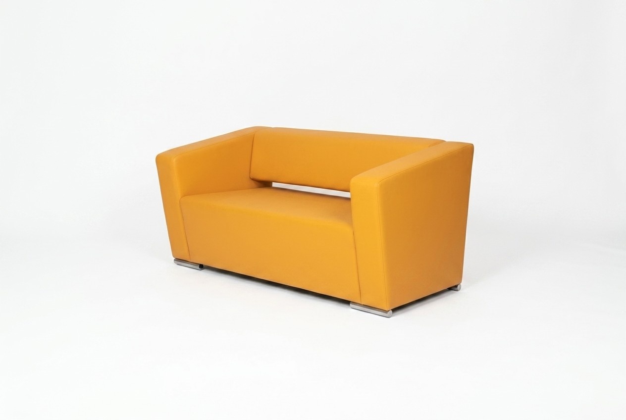 Gelbes Sofa Luxus Zweisitzer Couch BÃ¼ro Office Einrichtung TextilmÃ¶bel